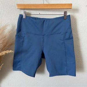 Apana blue biker shorts